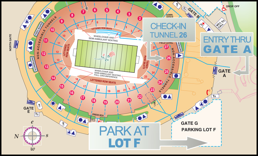 rose bowl stadium seating chart